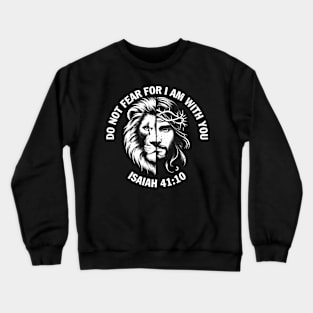 Lion of Judah Christian Jesus and Lion Courage Isaiah Crewneck Sweatshirt